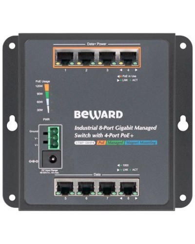 STWP-08HP4. Коммутатор 8-портовый. Beward в Белгороде