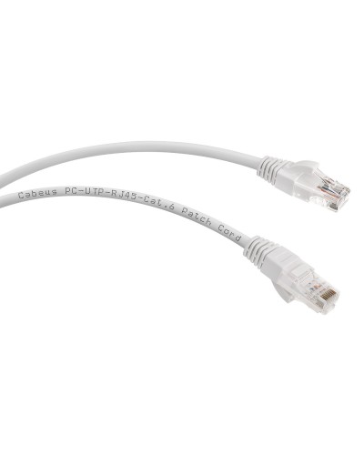 PC-UTP-RJ45-Cat.6-0.5m-WH (8669c), белый. Патч-корд медный. CABEUS в Белгороде