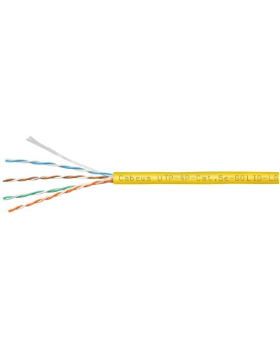 UTP-4P-Cat.5e-SOLID-LSZH-YL (9780c). Кабель «витая пара» (LAN) для структурированных систем связи. CABEUS в Белгороде
