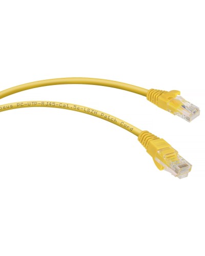 PC-UTP-RJ45-Cat.5e-0.5m-YL-LSZH (9496c), желтый. Патч-корд медный. CABEUS в Белгороде