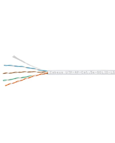 UTP-4P-Cat.5e-SOLID-LSZH-WH (9782c). Кабель «витая пара» (LAN) для структурированных систем связи. CABEUS в Белгороде