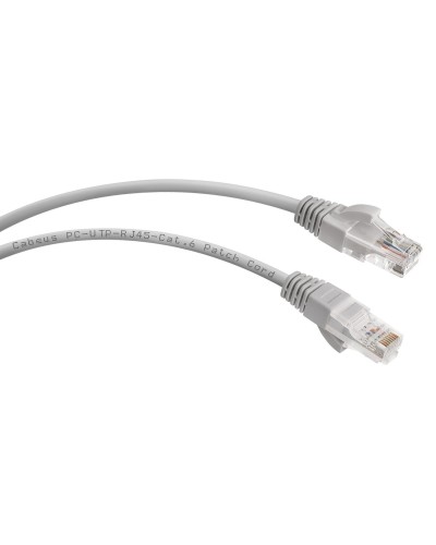 PC-UTP-RJ45-Cat.6-0.3m (7272c), серый. Патч-корд медный. CABEUS в Белгороде