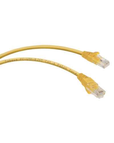 PC-UTP-RJ45-Cat.6-2m-YL (8707c), желтый. Патч-корд медный. CABEUS в Белгороде