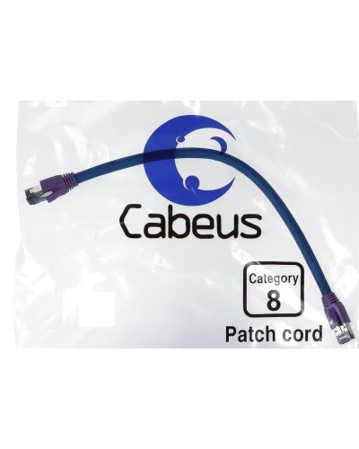 PC-SSTP-RJ45-Cat.8-0.5m-LSZH (9700c), серый. Патч-корд медный. CABEUS в Белгороде
