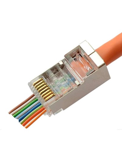 8P8C-SH-C6-FC (100 шт) (10797c). Разъем RJ-45. CABEUS в Белгороде