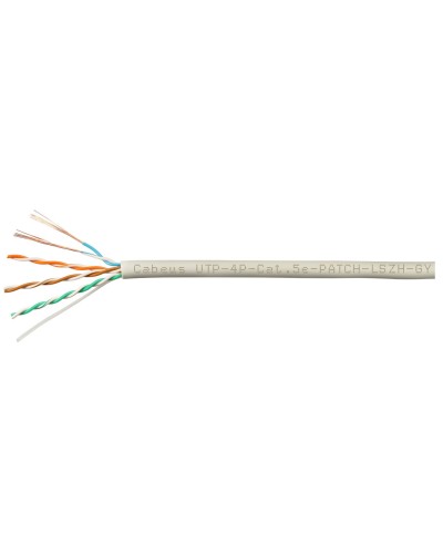 UTP-4P-Cat.5e-SOLID-LSZH-GY-100 (9776c-5). Кабель «витая пара» (LAN) для структурированных систем связи. CABEUS в Белгороде