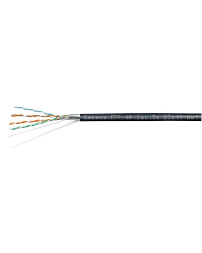 FTP-4P-Cat.5e-SOLID-OUT-PE-UV (11792c). Кабель «витая пара» (LAN) для структурированных систем связи. CABEUS в Белгороде