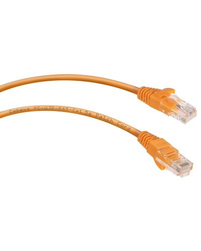 PC-UTP-RJ45-Cat.5e-0.5m-OR-LSZH (9520c), оранжевый. Патч-корд медный. CABEUS в Белгороде