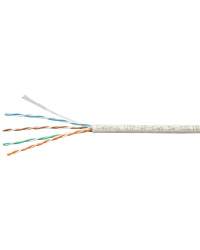 UTP-4P-Cat.5e-SOLID-LSZH-GY-LIGHT (9996c). Кабель «витая пара» (LAN) для структурированных систем связи. CABEUS в Белгороде
