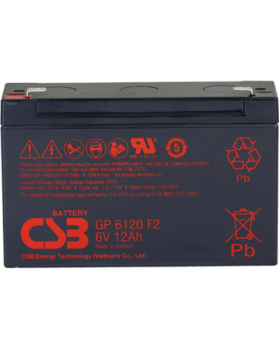 CSB GP 6120. Аккумулятор герметичный свинцово-кислотный. CSB в Белгороде