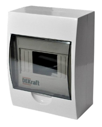 ЩРН-П-6 IP41 настенный (31009DEK). Щиток модульный с прозрачной дверцей. DEKraft в Белгороде