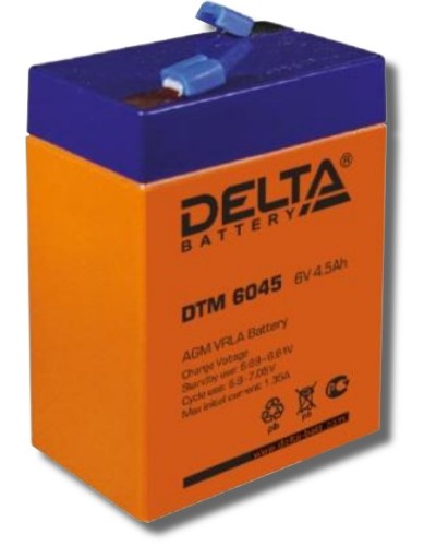 Delta DTM 6045. Аккумулятор герметичный свинцово-кислотный. Delta в Белгороде
