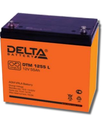 Delta DTM 1255 L. Аккумулятор герметичный свинцово-кислотный. Delta в Белгороде