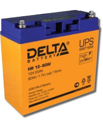 Delta HR 12-80 W. Аккумулятор герметичный свинцово-кислотный. Delta в Белгороде