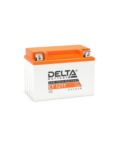 Delta CT 1211. Аккумулятор герметичный свинцово-кислотный стартерный. Delta в Белгороде