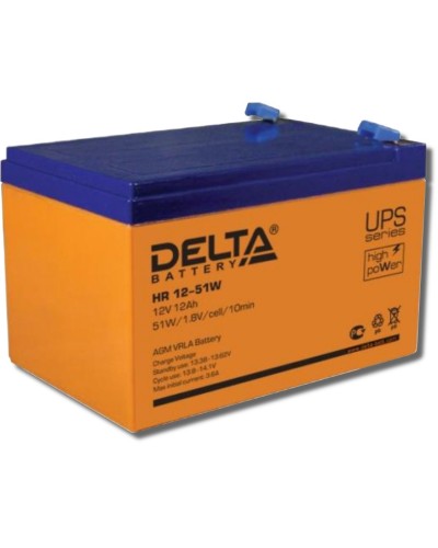 Delta HR 12-51 W. Аккумулятор герметичный свинцово-кислотный. Delta в Белгороде