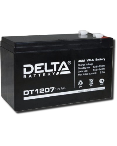 Delta DT 1207. Аккумулятор герметичный свинцово-кислотный. Delta в Белгороде