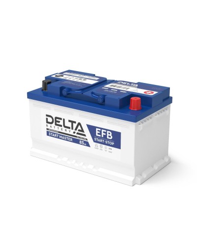 Delta START MASTER EFB 1285 (85 Ah). Аккумулятор автомобильный герметичный свинцово-кислотный. Delta в Белгороде