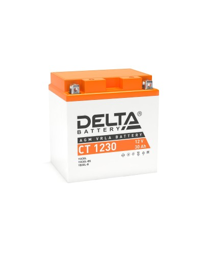 Delta CT 1230. Аккумулятор герметичный свинцово-кислотный стартерный. Delta в Белгороде