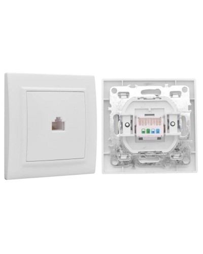 Минск Розетка RJ-45 1-местная СП (ERK01-035-10). Розетка RJ-45 1-местная СП. EKF в Белгороде