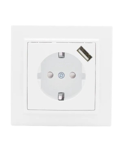 Минск Розетка 1-местная СП с/з 16А (ERR16-028-100-USB). Розетка 1-местная СП с/з 16А. EKF в Белгороде