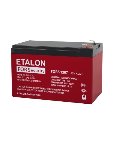 ETALON FORS 1207. Аккумулятор герметичный свинцово-кислотный. ETALON в Белгороде