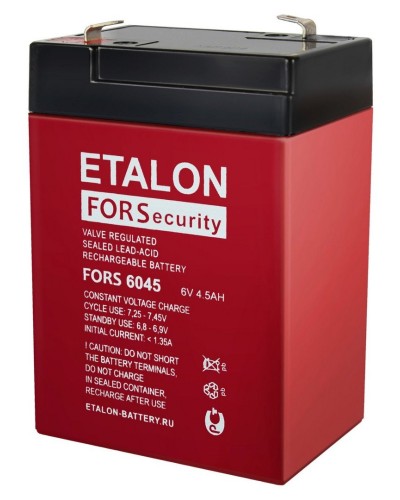 ETALON FORS 6045. Аккумулятор герметичный свинцово-кислотный. ETALON в Белгороде