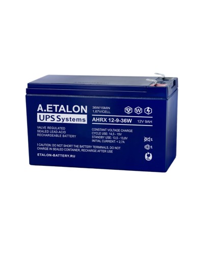 A.ETALON AHRX 12-9-36W. Аккумулятор герметичный свинцово-кислотный. ETALON в Белгороде