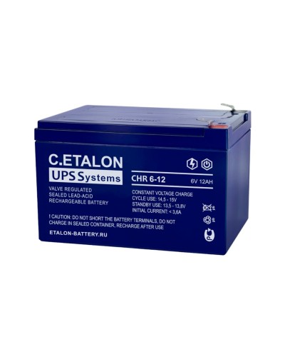 C.ETALON CHR 6-12. Аккумулятор герметичный свинцово-кислотный. ETALON в Белгороде