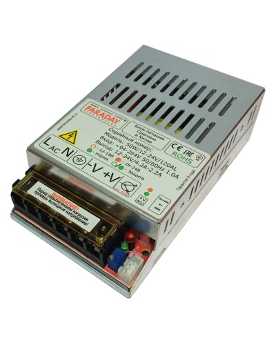 50W/12-24V/120AL. Импульсный блок питания. FARADAY в Белгороде
