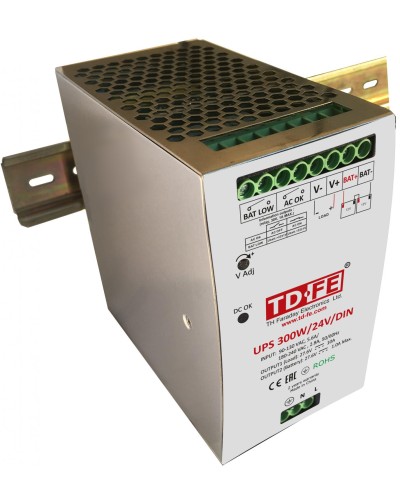 UPS 300W/24V/DIN. Источник вторичного электропитания резервированный. FARADAY в Белгороде