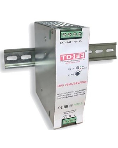 UPS 75W/24V/DIN. Блок бесперебойного питания. FARADAY в Белгороде