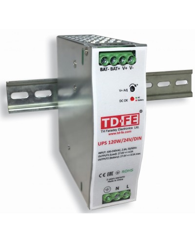 UPS 120W/24V/DIN. Блок бесперебойного питания. FARADAY в Белгороде