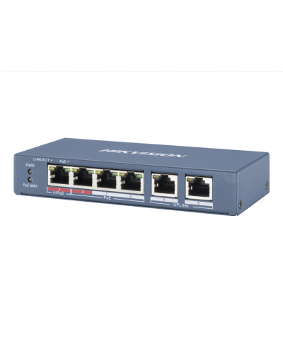 DS-3E0106P-E/M. Коммутатор с питанием POE. Hikvision в Белгороде