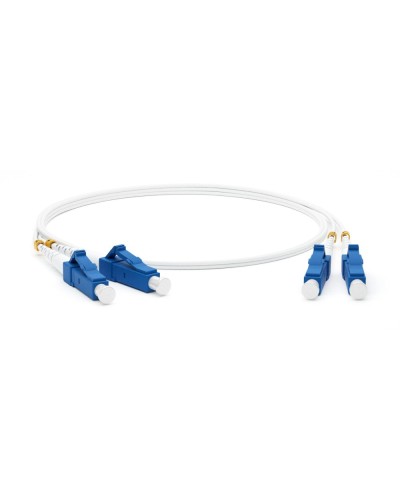 FC-D2-9A1-LC/UR-LC/UR-H-3M-LSZH-WH. Патч-корд волоконно-оптический одномодовый. Hyperline в Белгороде