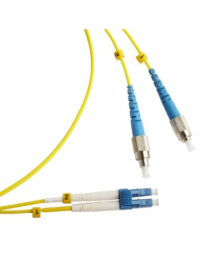 FC-D2-9-FC/UR-LC/UR-H-2M-LSZH-YL. Патч-корд волоконно-оптический FC/UPC-LC/UPC. Hyperline в Белгороде