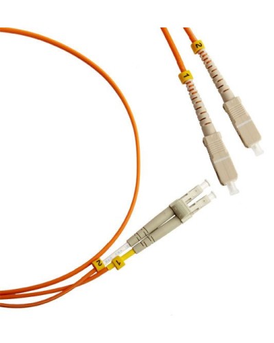 FC-D2-50-LC/PR-SC/PR-H-3M-LSZH-OR. Патч-корд волоконно-оптический LC-SC. Hyperline в Белгороде