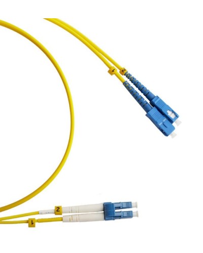 FC-D2-9-LC/UR-SC/UR-H-2M-LSZH-YL. Патч-корд волоконно-оптический LC/UPC-SC/UPC. Hyperline в Белгороде