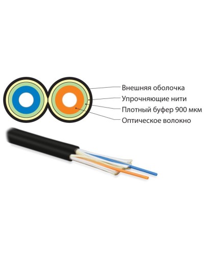 FO-D3-IN-50-2-LSZH-BK. Кабель волоконно-оптический многомодовый. Hyperline в Белгороде