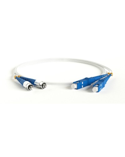 FC-D2-9A1-FC/UR-SC/UR-H-1M-LSZH-WH. Патч-корд волоконно-оптический SC-FC. Hyperline в Белгороде