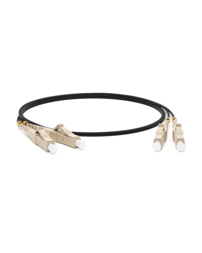 FC-D2-50-LC/PR-LC/PR-H-1M-LSZH-BK. Патч-корд волоконно-оптический многомодовый. Hyperline в Белгороде