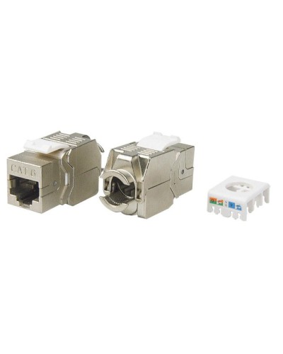 KJ8-8P8C-C6-180-TLS-SH-F-WH. Вставка Keystone Jack RJ-45. Hyperline в Белгороде