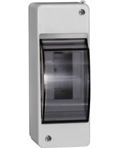 Корпус пластиковый КМПн 2/2 IP30 белый KREPTA 3 (MKP42-N-02-30-20). Щиток модульный с прозрачной дверцей, настенный. IEK в Белгороде