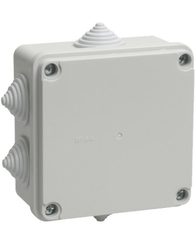 Коробка распаячная КМ41234 100х100х50 открытой проводки IP55 6 гермовводов серая (UKO11-100-100-050-K41-55). Коробка распаячная безгалогенная (HF). IEK в Белгороде