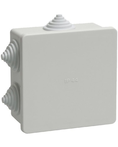 Коробка распаячная КМ41235 85х85х40 открытой проводки IP44 6 гермовводов серая (UKO11-085-085-040-K41-44). Коробка распаячная безгалогенная (HF). IEK в Белгороде