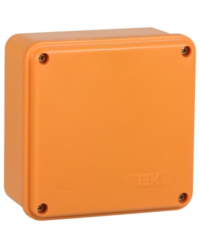 Коробка распаячная огнестойкая ПС 100х100х50 6P 6мм² IP44 гладкие стенки (UKF20-100-100-050-6-6-09). Коробка распаячная огнестойкая безгалогенная (HF). IEK в Белгороде