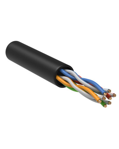 GENERICA U/UTP кат.5E 24AWG 4 пары LDPE черный (BC3-C5E04-139-305-R-G). Кабель «витая пара» (LAN) для структурированных систем связи. IEK в Белгороде