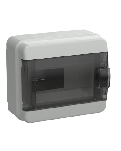 Корпус пластиковый КМПн-8 IP65 TEKFOR (TF5-KP72-N-08-65-K03-K02). Корпус модульный пластиковый черная прозрачная дверь. IEK в Белгороде