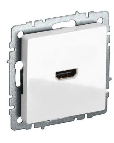 Розетка HDMI РHDMI-0-БрБ белая BRITE (BR-H10-K01). Розетка HDMI. IEK в Белгороде