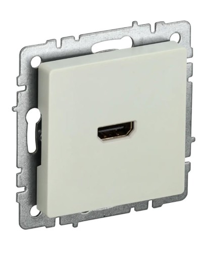 Розетка HDMI РHDMI-0-БрКр бежевый BRITE (BR-H10-K10). Розетка HDMI. IEK в Белгороде